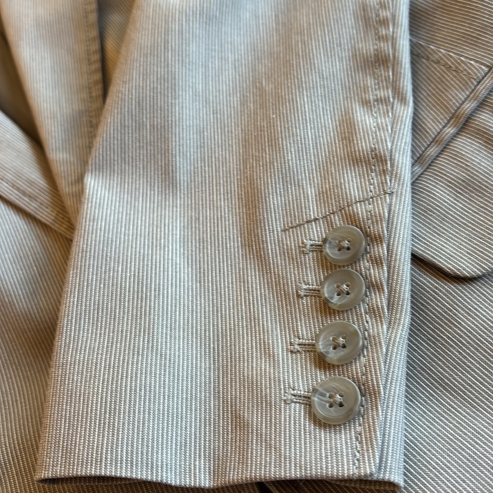 Banana Republic Grey One Button Blazer Size 4 - Picture 7 of 8